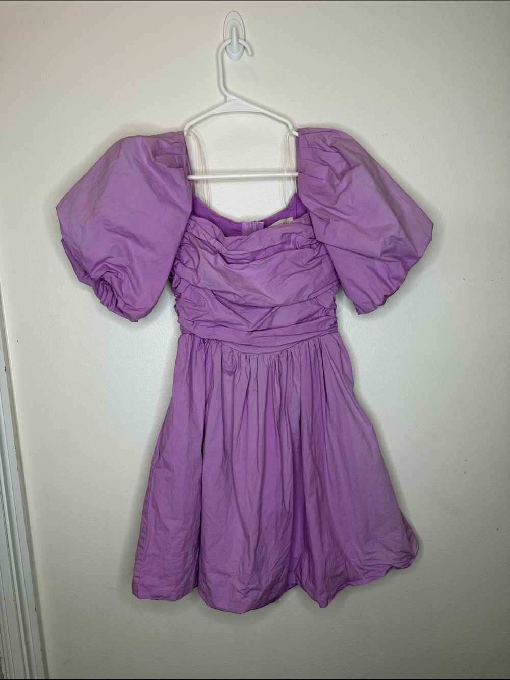 Hausen Puff Sleeve Lilac Dress
